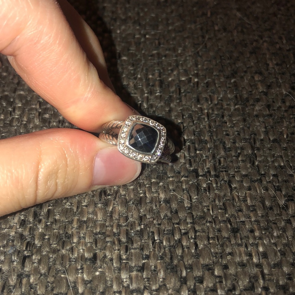 David Yurman Petite Albion Ring- Hematite
